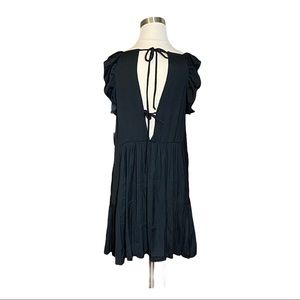 FREE PEOPLE WANT YOUR LOVE MINI DRESS S BLACK